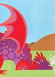 Ilustración del libro Dragones desconocidos y dragones famosos